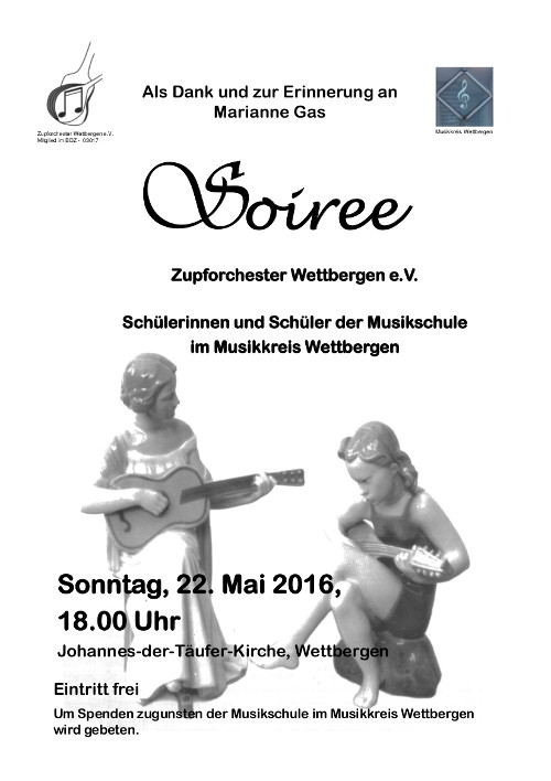 Plakat Soiree Mai 2016